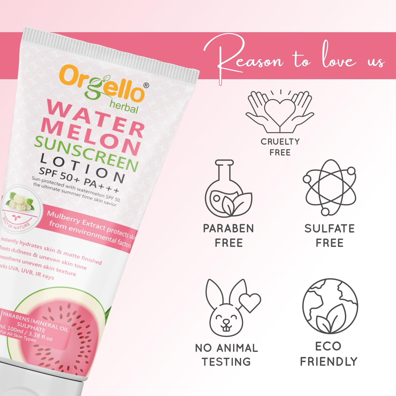 Water melon sunscreen lotion